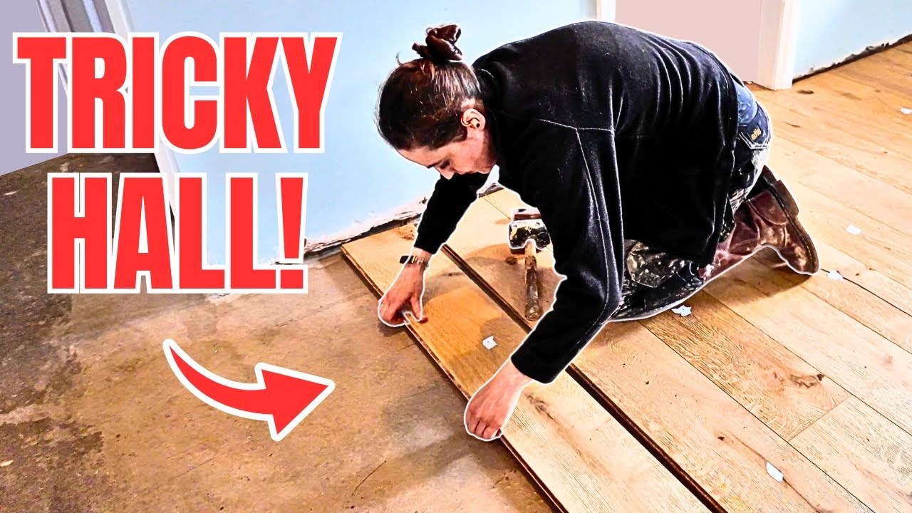 I tried laying plank flooring but it wasn't straightforward!