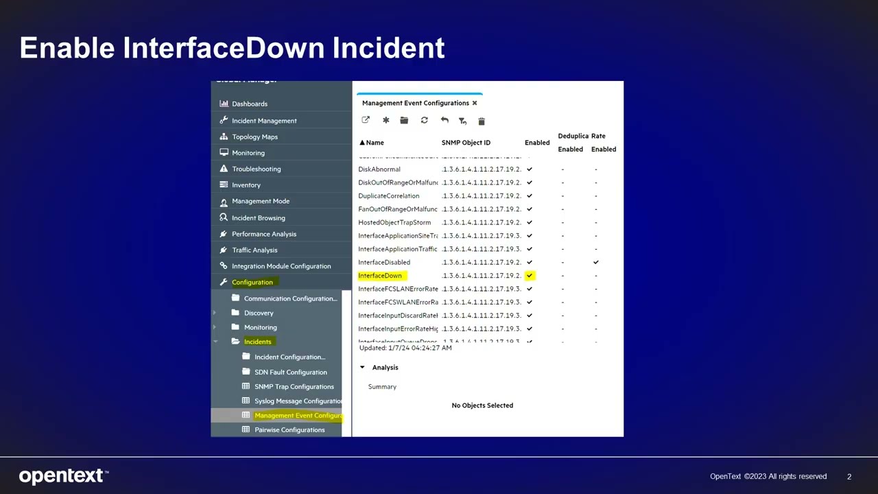 NNMi: How to simulate the Interface Down Incident?