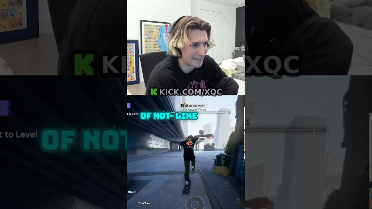 xQc Gives his Review of Skate 4