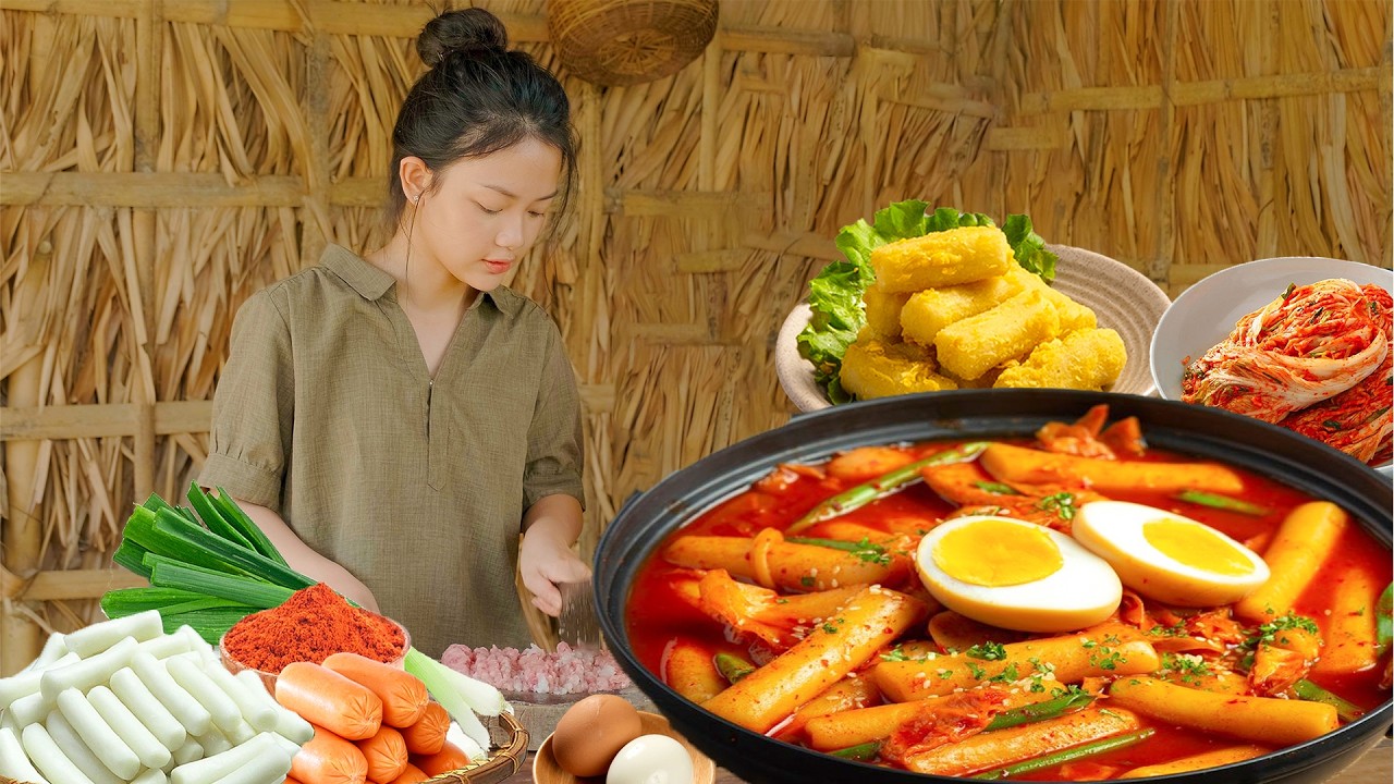 Lam Anh Goes to the Market to Make Tokbokki - A Peaceful Day | Nguyễn Lâm Anh