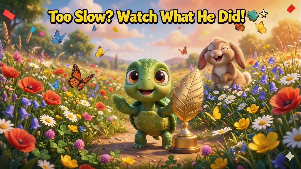 Everyone Laughed at the Slowest Turtle… But Watch What Happened! 🐢✨