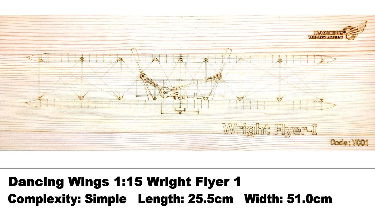 Wooden Model! Dancing Wings Hobby 1:15 Wright Flyer 1 Kit Review