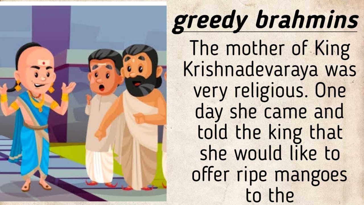 Tenali Rama| greedy Brahmin story |The Golden mangoes |Moral story|short story|story for kids