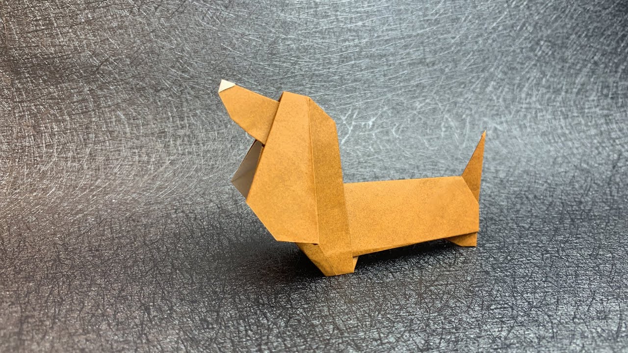 How to make an origami dog (Kakami Hitoshi)