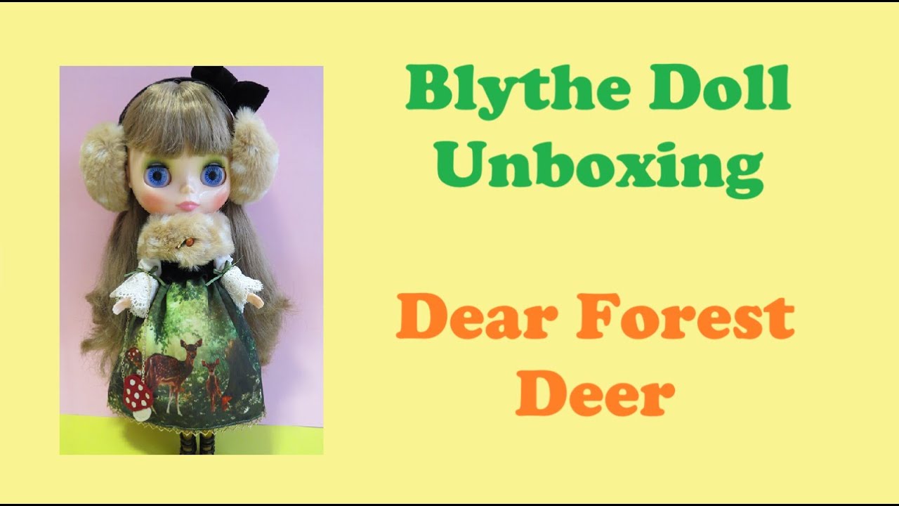 Blythe Dear Forest Deer Unboxing Video Brand New Doll- Mori Lolita Girl Junie Moon