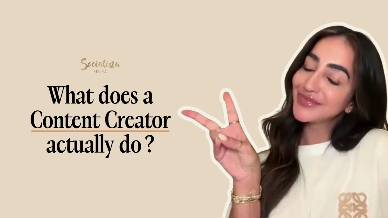What does a Content Creator actually do?