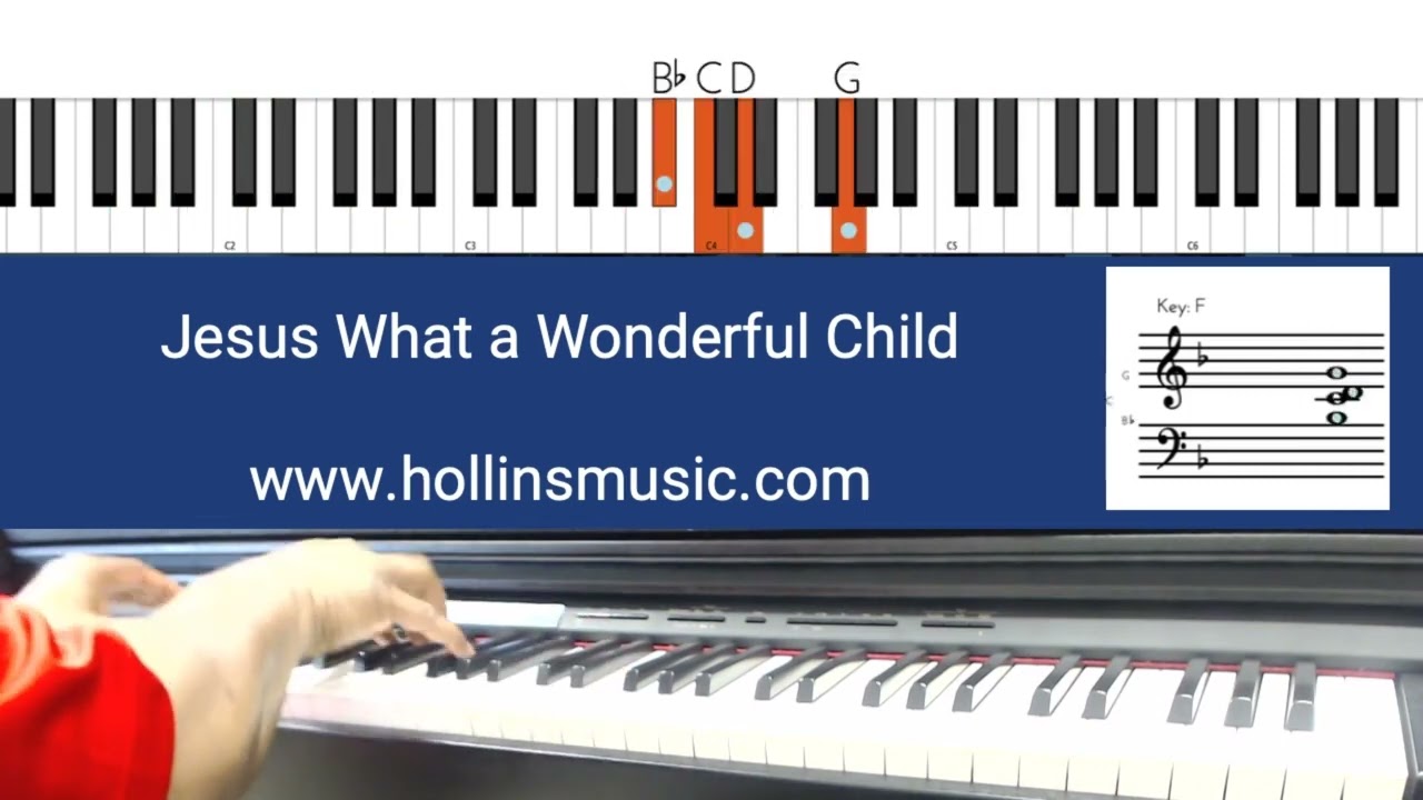 Jesus What a Wonderful Child | Gospel Piano Tutorial
