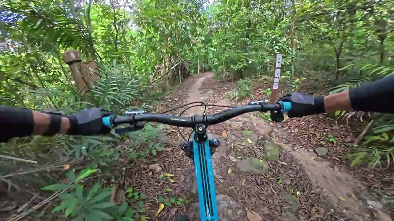 4K Why I love riding Bukit timah MTB trail Solo workout