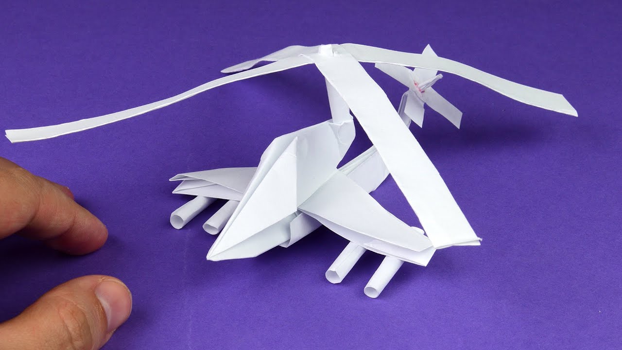 How to make a paper helicopter. [With your own hands]