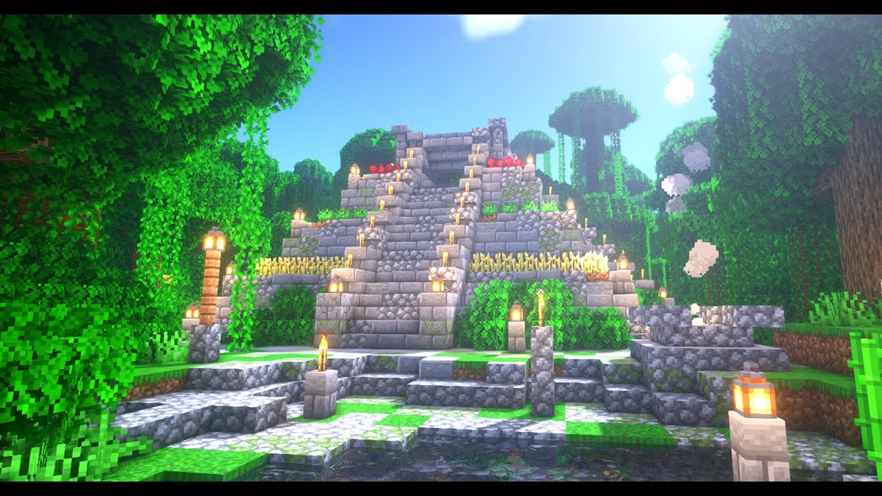 КРАСИВЫЙ ДОМ ИЗ КАМНЯ В МАЙНКРАФТ 1.16 | Постройки в майнкрафт | Inca pyramid for minecraft |
