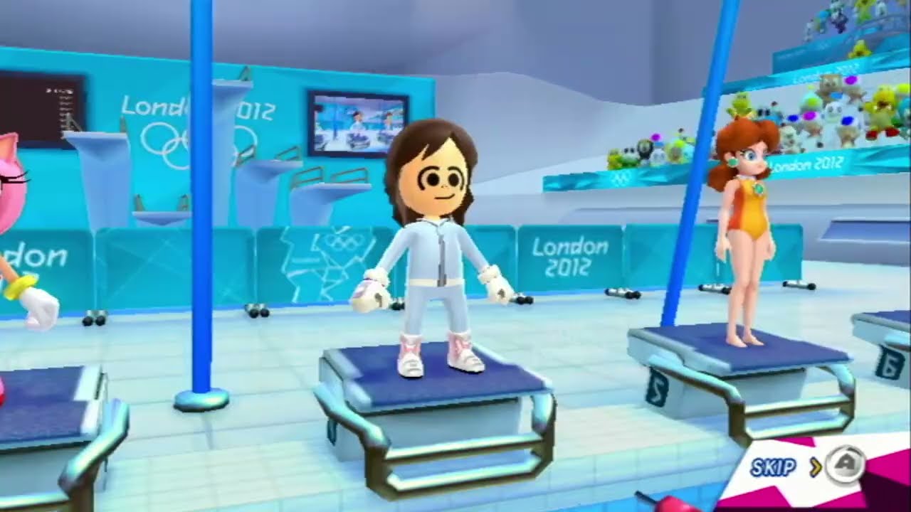100m Freestyle Aquatics - Mario and Sonic at the 2012 London Olympics