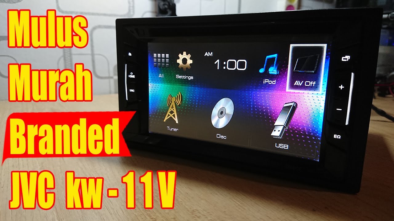 Warna kabel double din JVC kw v11