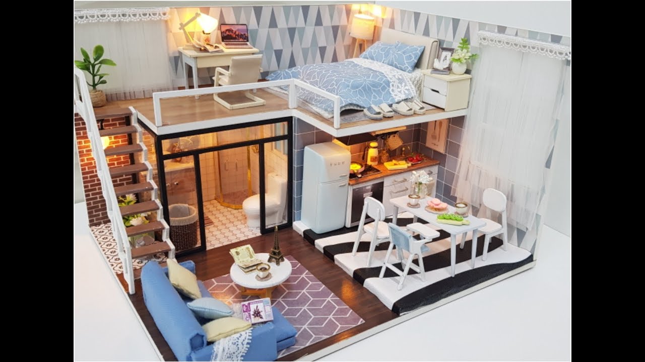 DIY Miniature Dollhouse/미니어쳐 하우스 복층 (2) /袖珍屋 复式