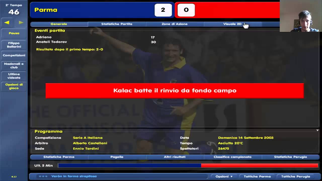 Scudetto 03-04 Carriera Episodio 4-La prima in casa