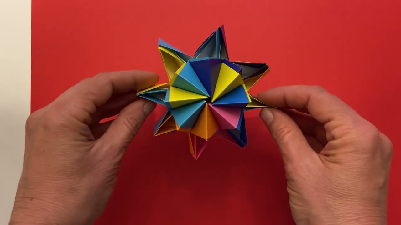 Stella a otto punte tridimensionale - Origami