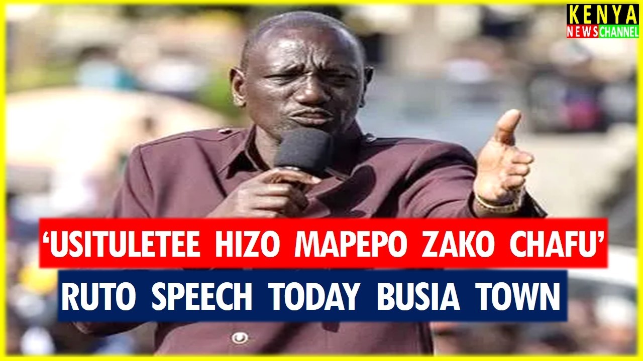 Ruto ANGRY speech today in Busia Town - Listen what he told Gachagua, Matiangi and Sifuna