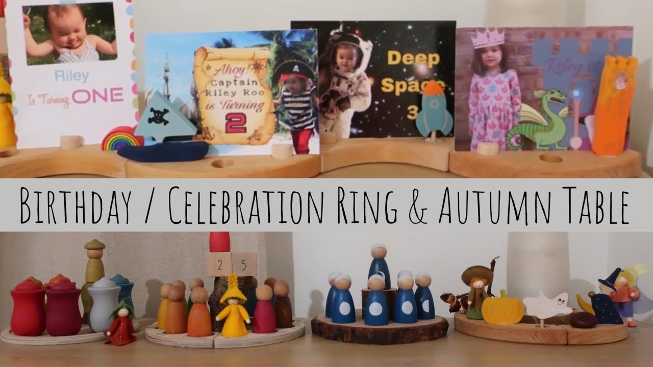 Waldorf Inspired Birthday Ring & Autumn Nature Table
