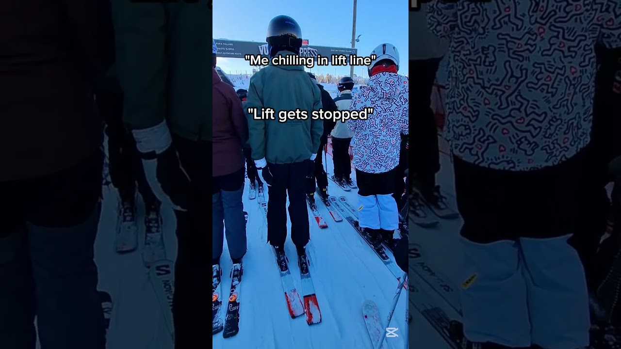 I hate long lift lines🥴 #skitok #veltz #skiing #skiseason #snowboarding #snowboard #liftlines
