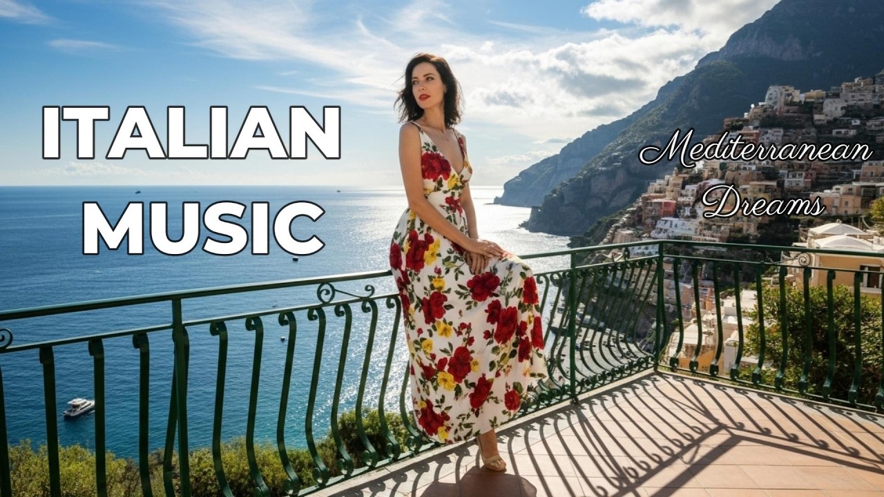 🎶 Italian Vibes & Mediterranean Music 🎶 2+ Hours Scenic Amalfi Coast & Lake Como Relaxation 4K