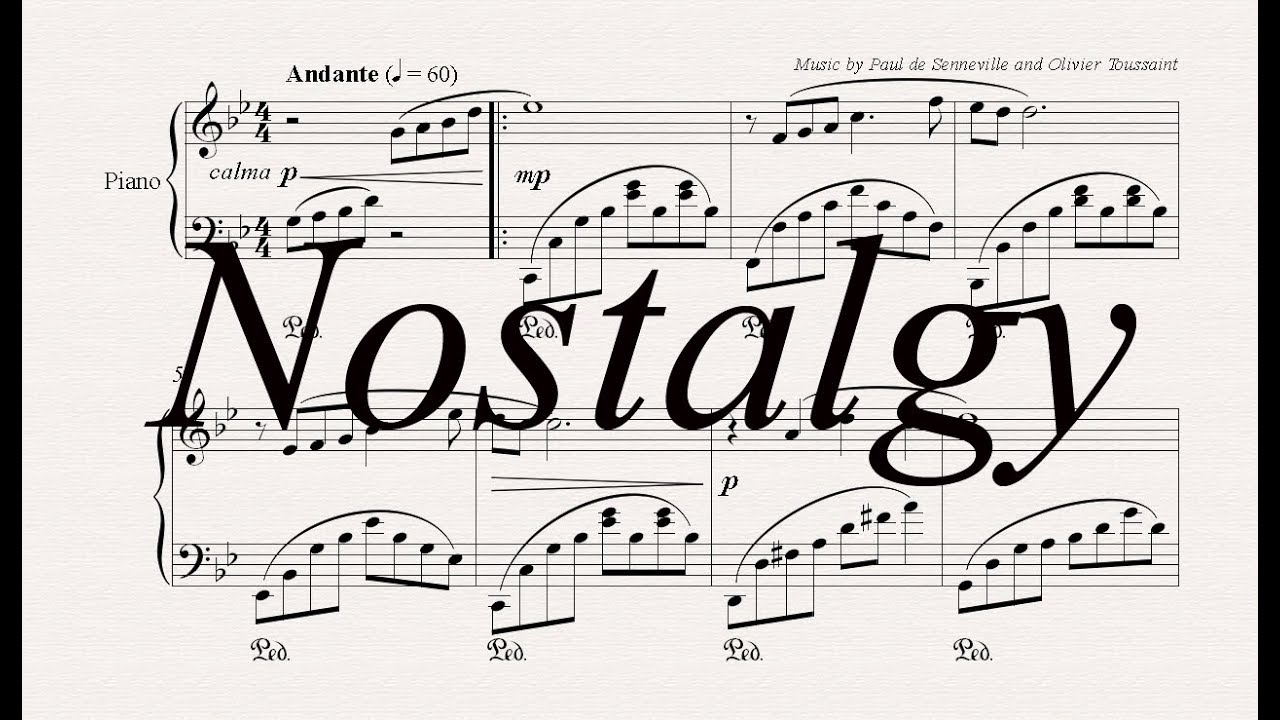 Nostalgy (Paul de Senneville and Olivier Toussaint)