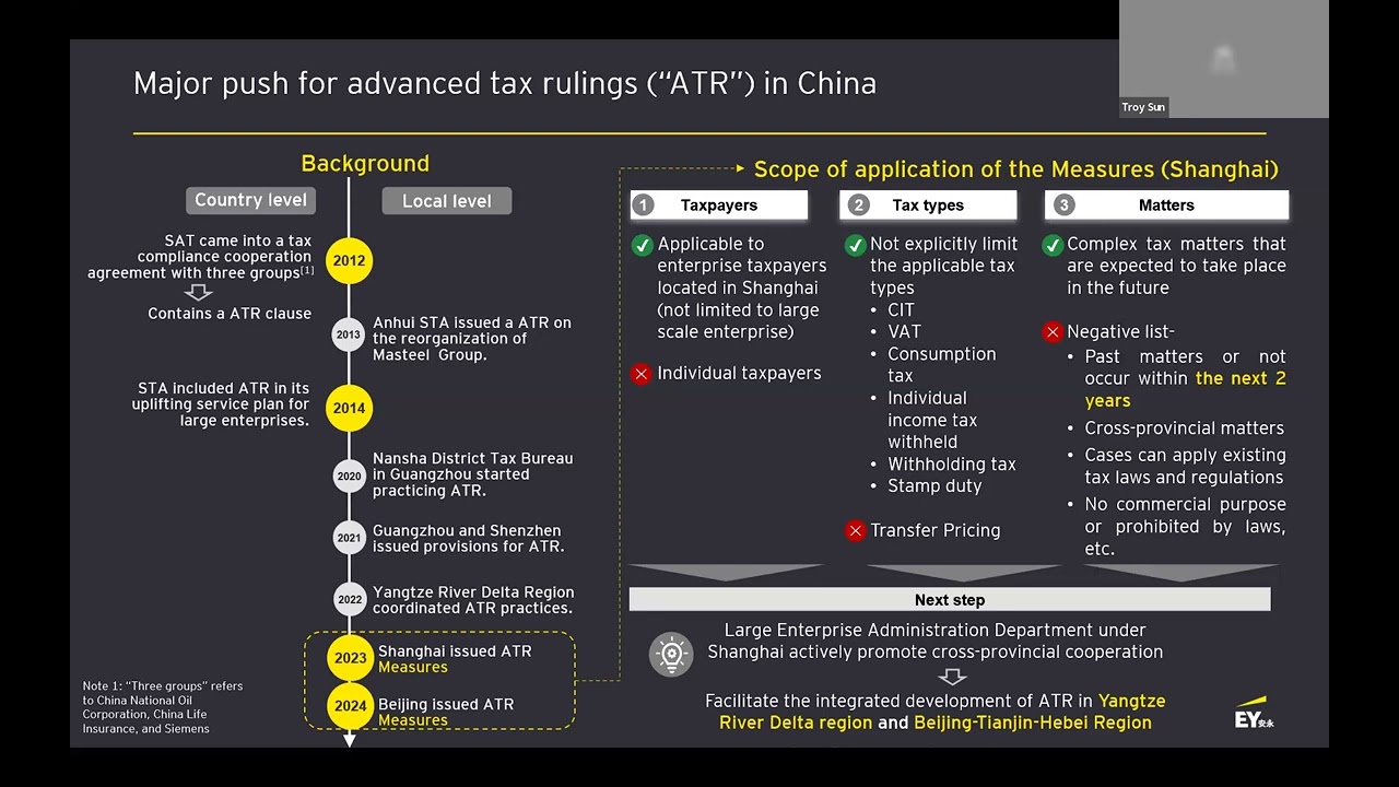 China’s Advance Tax Ruling system and Golden Tax System: Updates for your business