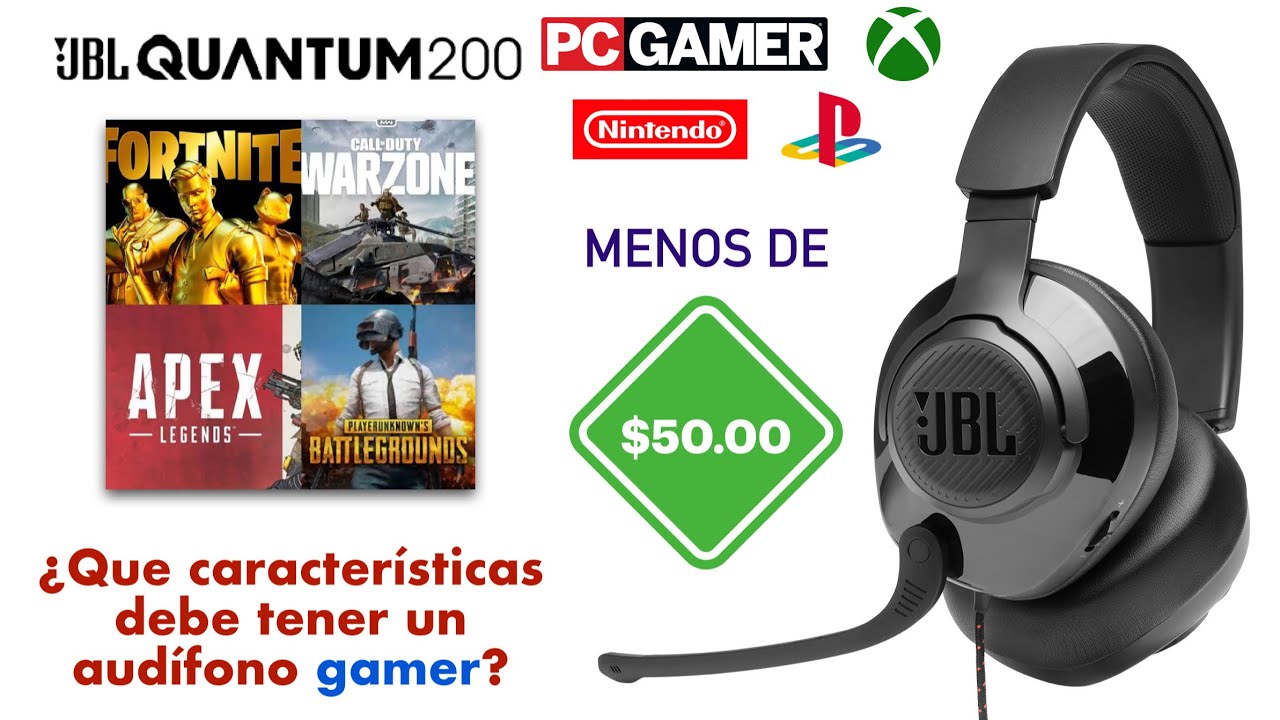 JBL Quantum 200 | Audífono Gamer a buen precio