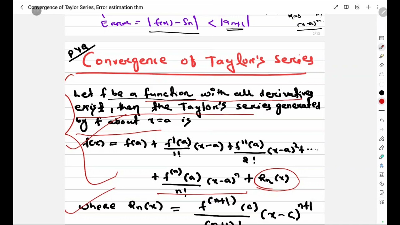 Module - 2 BPUT Syllabus||Convergence of Taylor series and Maclaurin Series||Engineering Mathematics