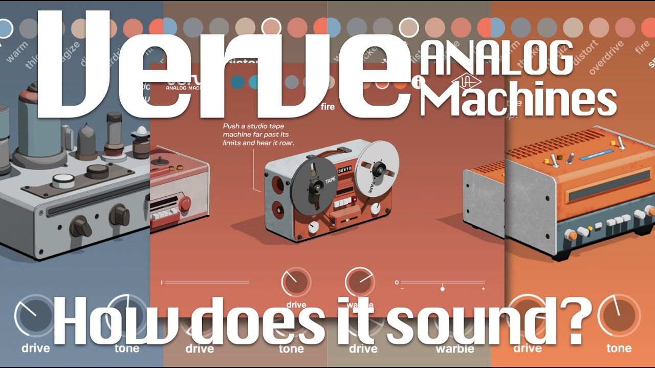Universal Audio's New Plugin!!! Verve Analog Machines | with 808, Rhodes and Electric guitar