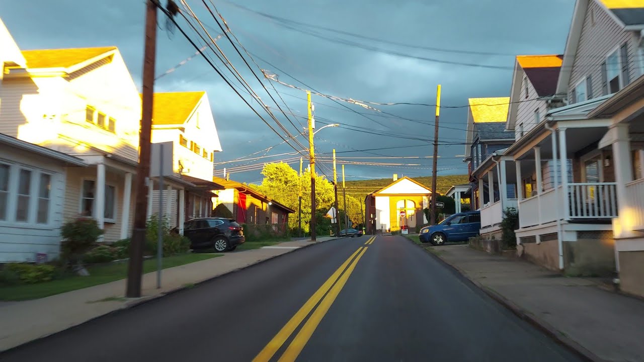 Driving from West Nanticoke to Ashley, Pennsylvania