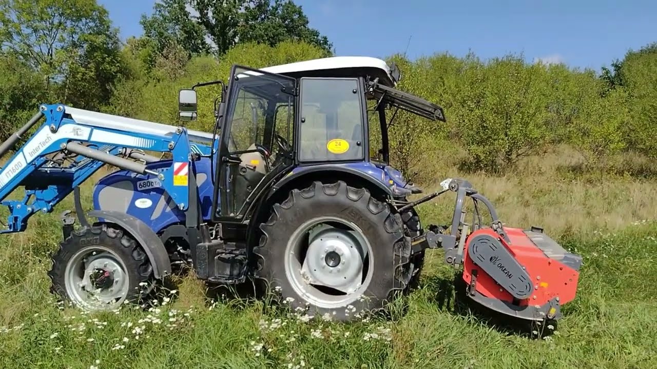 FARMTRAC 680Ddn + MULCZER 2,2m. Czy taka ilość stali jest coś warta?   #mulczer #farmtrac #koszenie