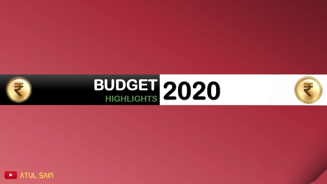 Union Budget 2020 Highlights