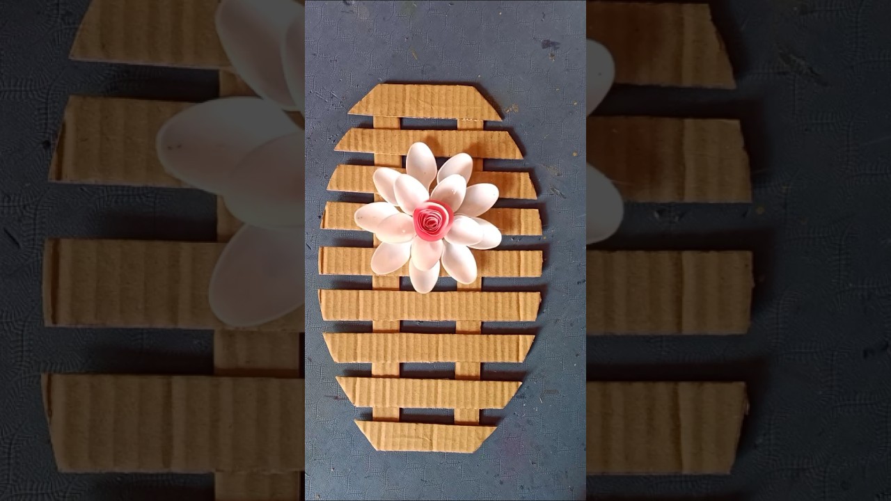 Plastic Spoons Reuse Ideas/ wall hanging craft ideas 