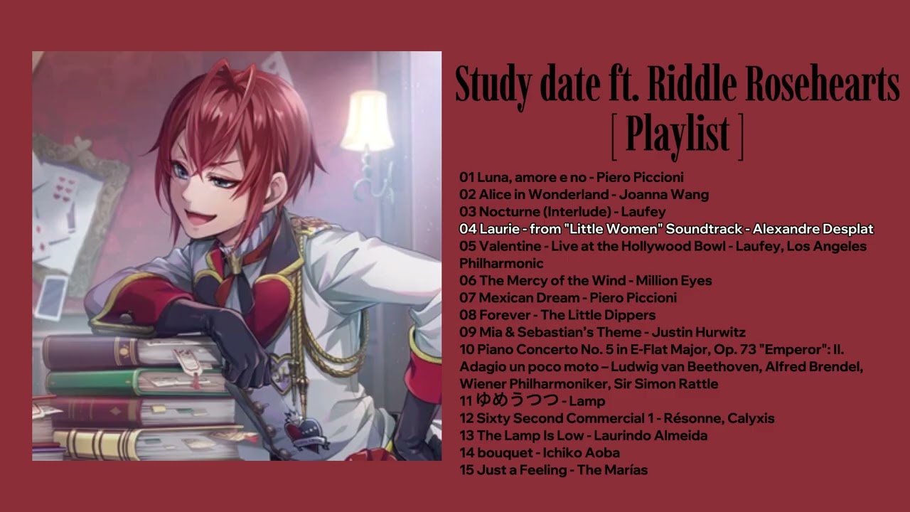Study date ft. Riddle Rosehearts | Twisted Wonderland Playlist