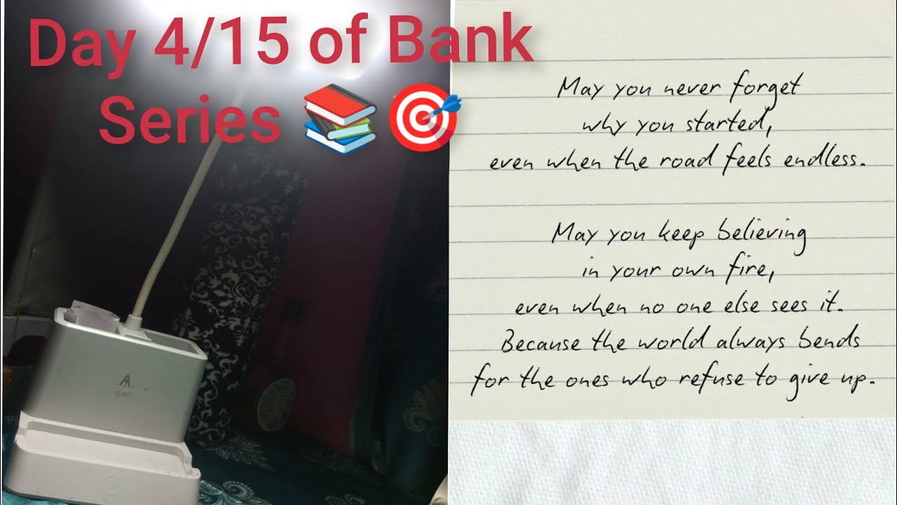 Day 4/15 of bank series 🎯❤️| Productive day  #books #bankerslife #ibps #sbipo 