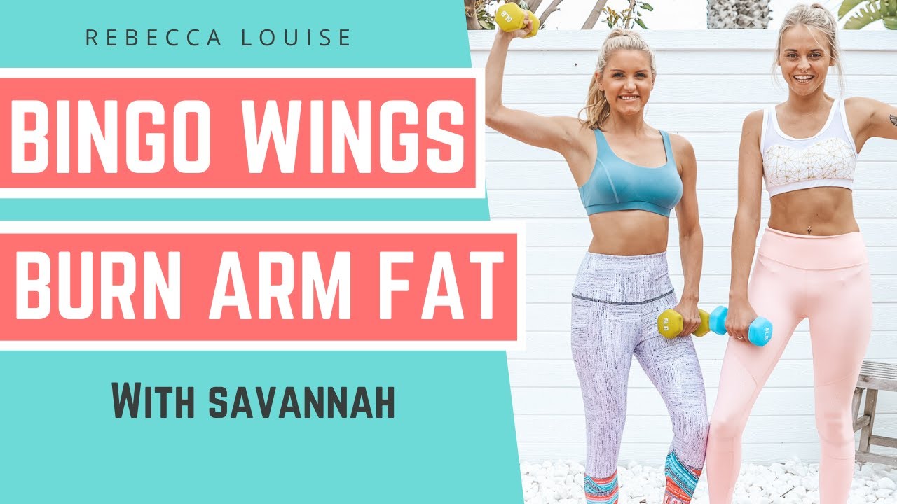 BINGO WINGS challenge - BURN ARM FAT - 5 minute tricep routine | Rebecca Louise