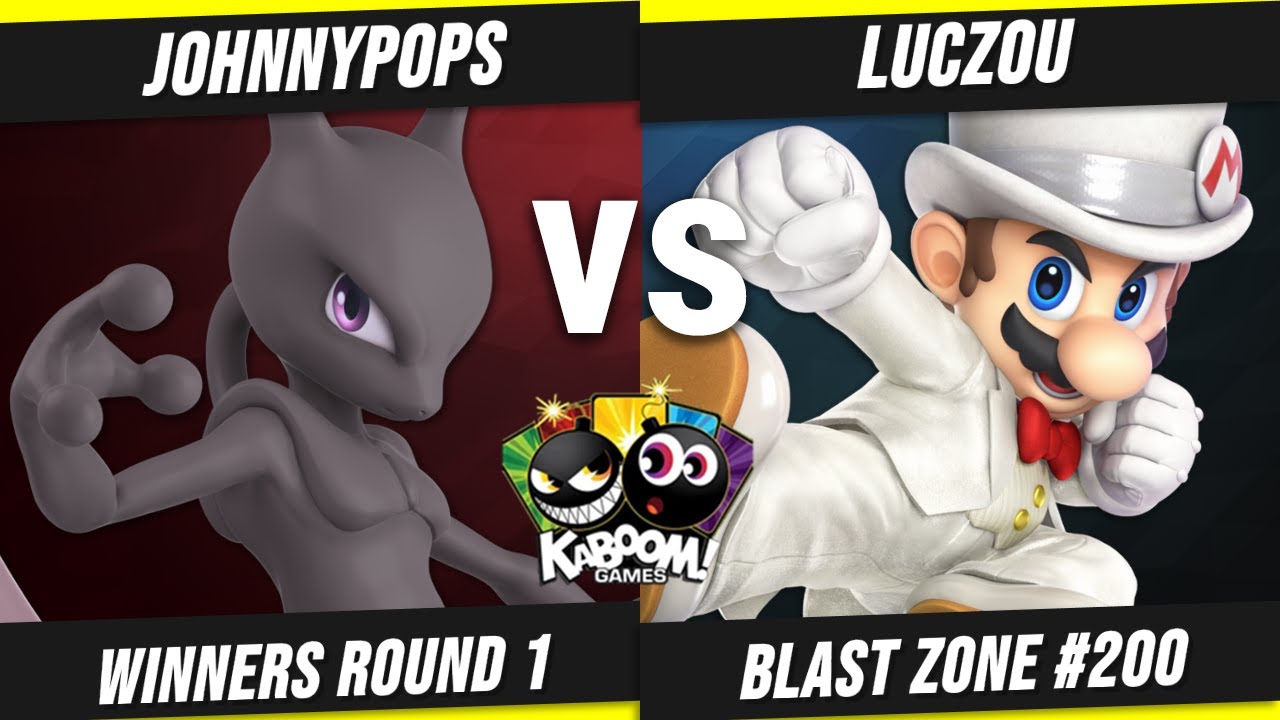 Blast Zone #200 - WR1 - TAS | JohnnyPops (Mewtwo, Luigi) vs MG | Luczou (Mario)