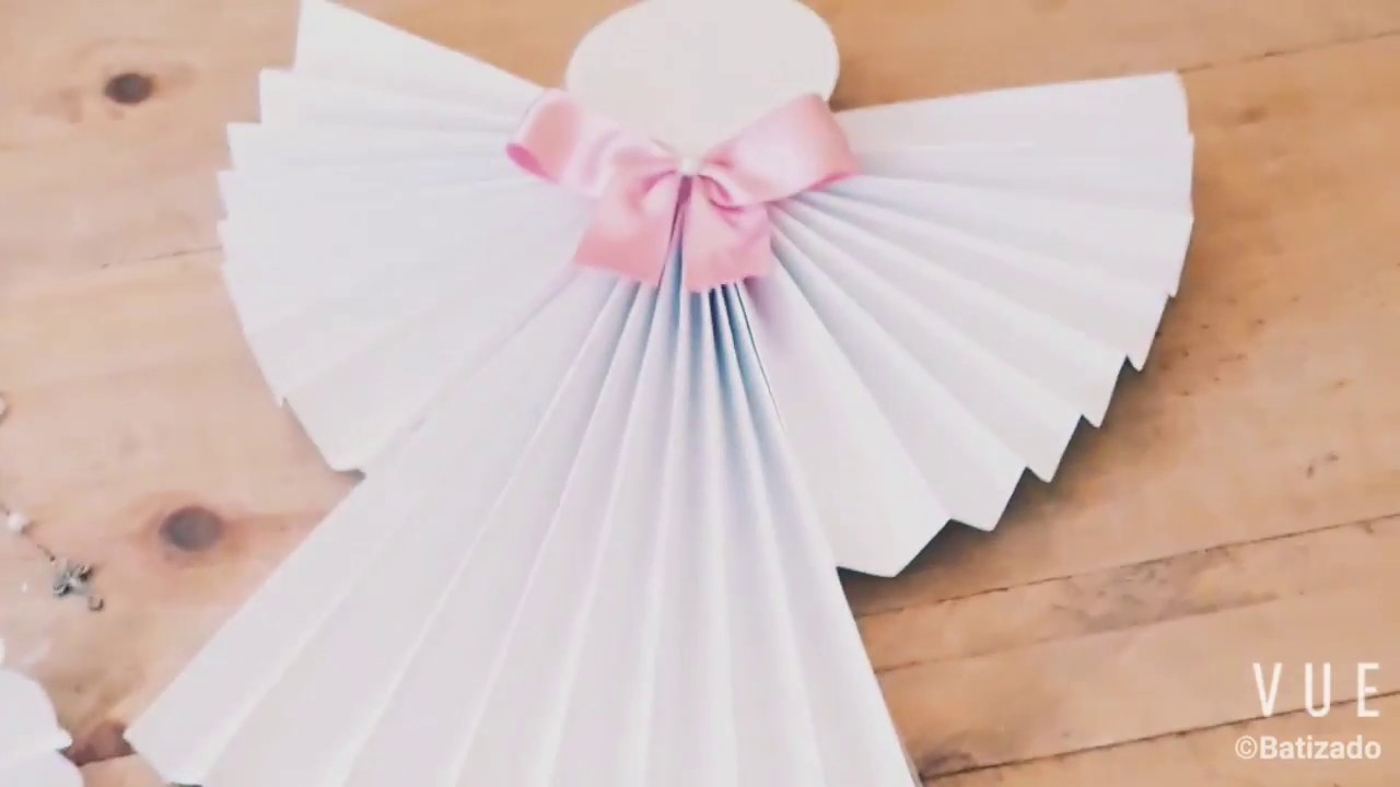 DIY - Anjinho de papel para batizado | Gastando pouco