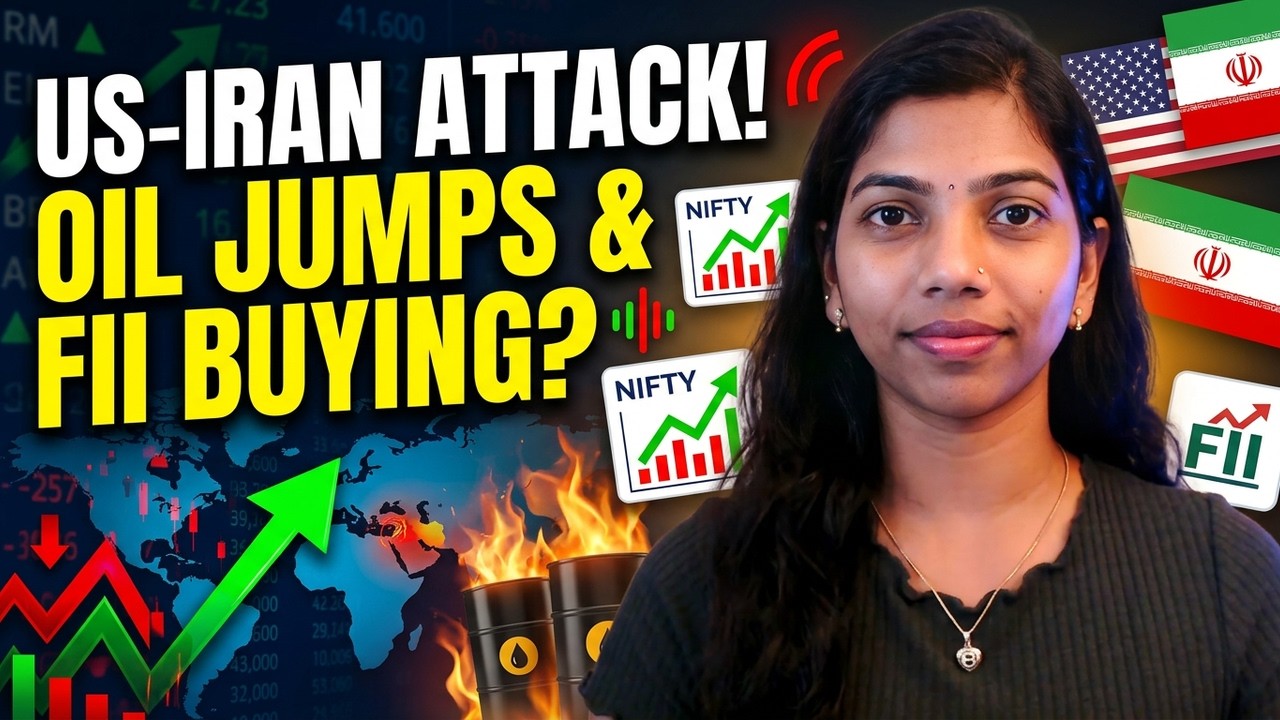 Атаки США и Ирана друг на друга + нефть дороже $70! Давление со стороны FII #nifty Премаркет 29 и...