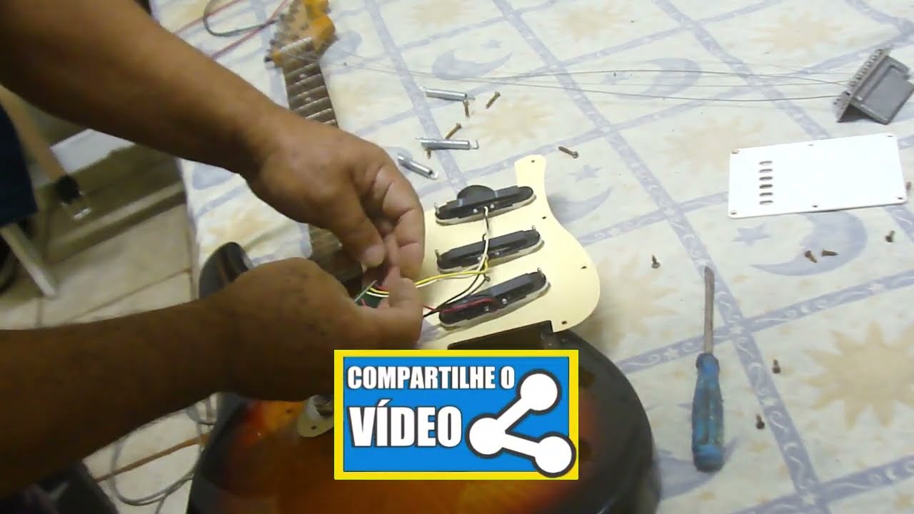 GUITARRA elétrica com problemas SEM SOM, testes e concerto. modelo PHX.
