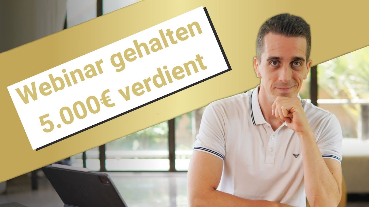 Wie ich 5.000 € mit meinem ersten Webinar verdient habe