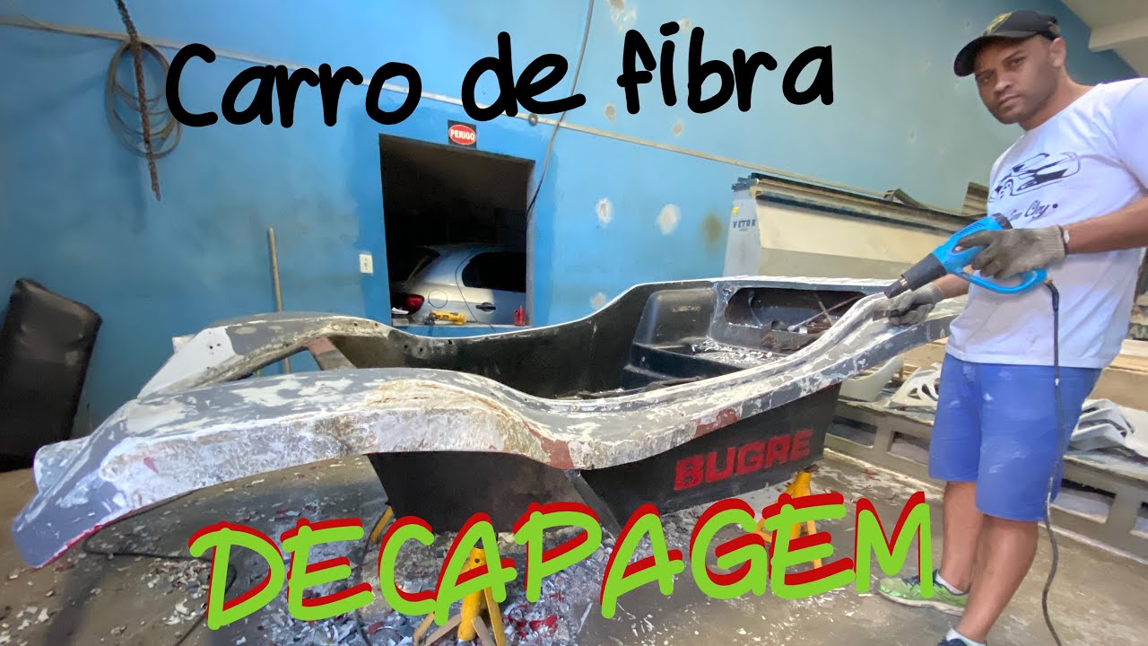 DECAPAGEM de carro de fibra e restauração