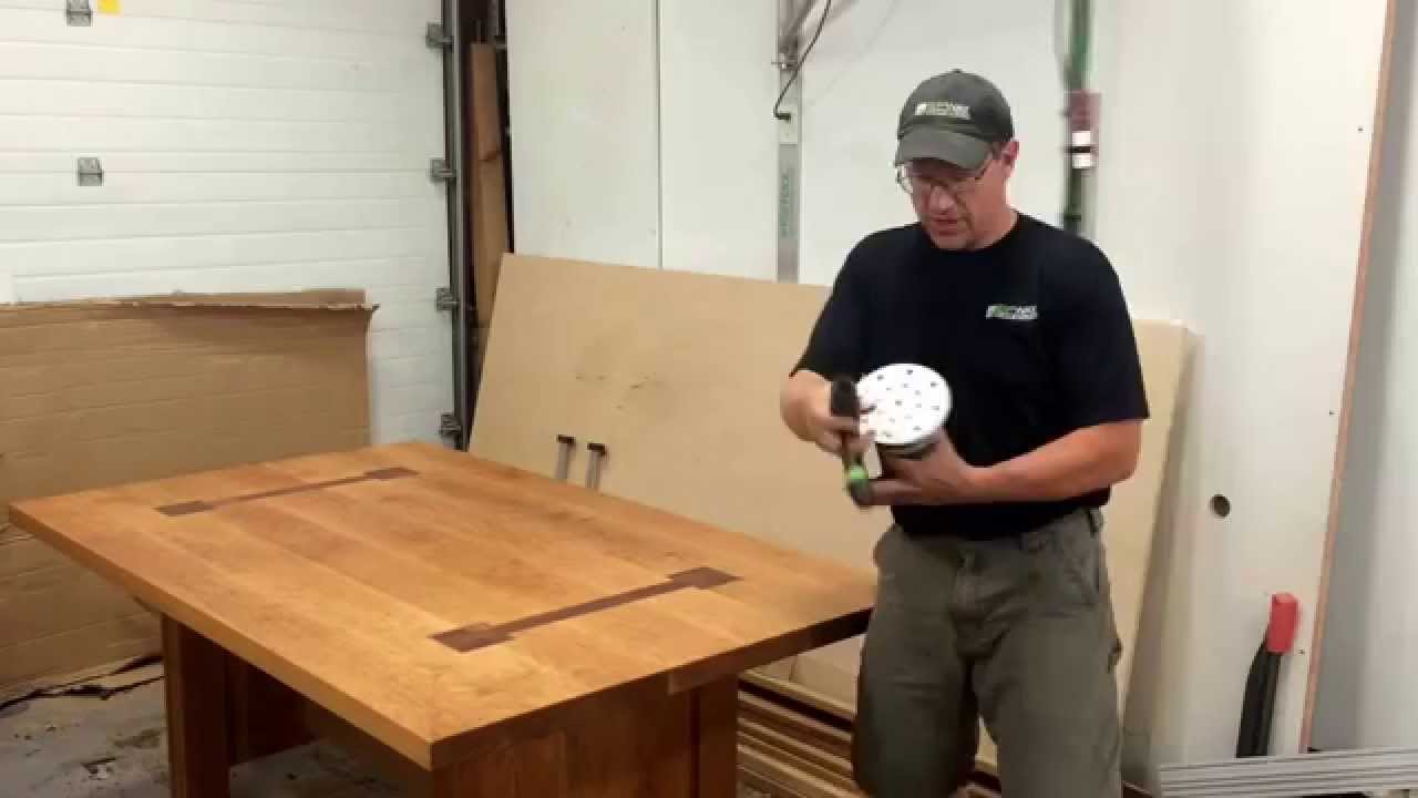 Custom-made cherry table (Part 6) - 
Finishing with the Festool SurFix OS