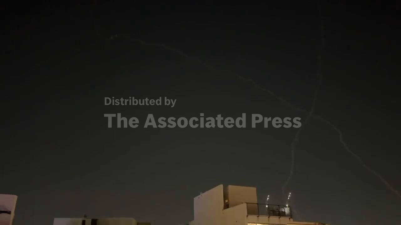 Air raid siren sound in Tel Aviv as Iranian missiles launch towards Israel