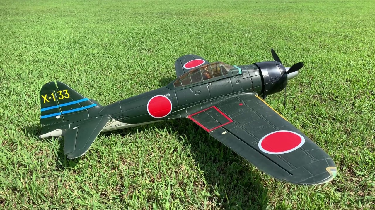 通販で買ったラジコン零戦を本物ぽくして飛ばしてみた