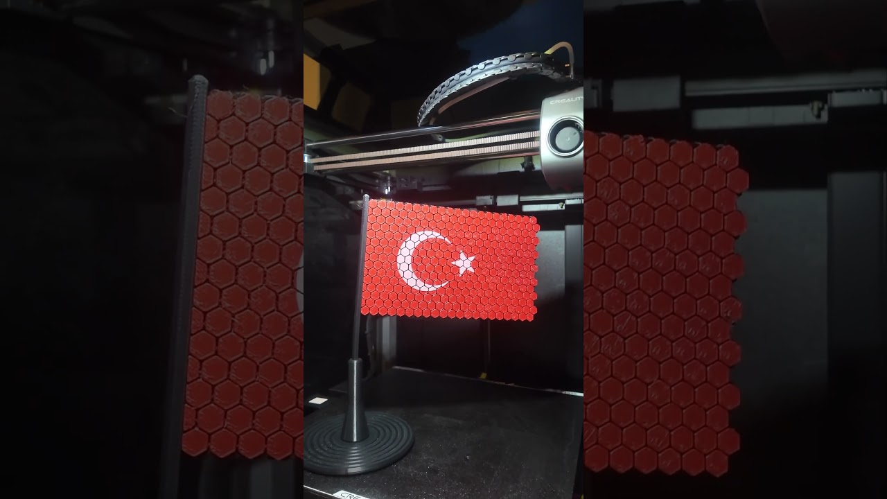 3D Baskı T&uuml;rk Bayrağımız ❤️❤️❤️ #reklam #keşfet #beğen #aboneol