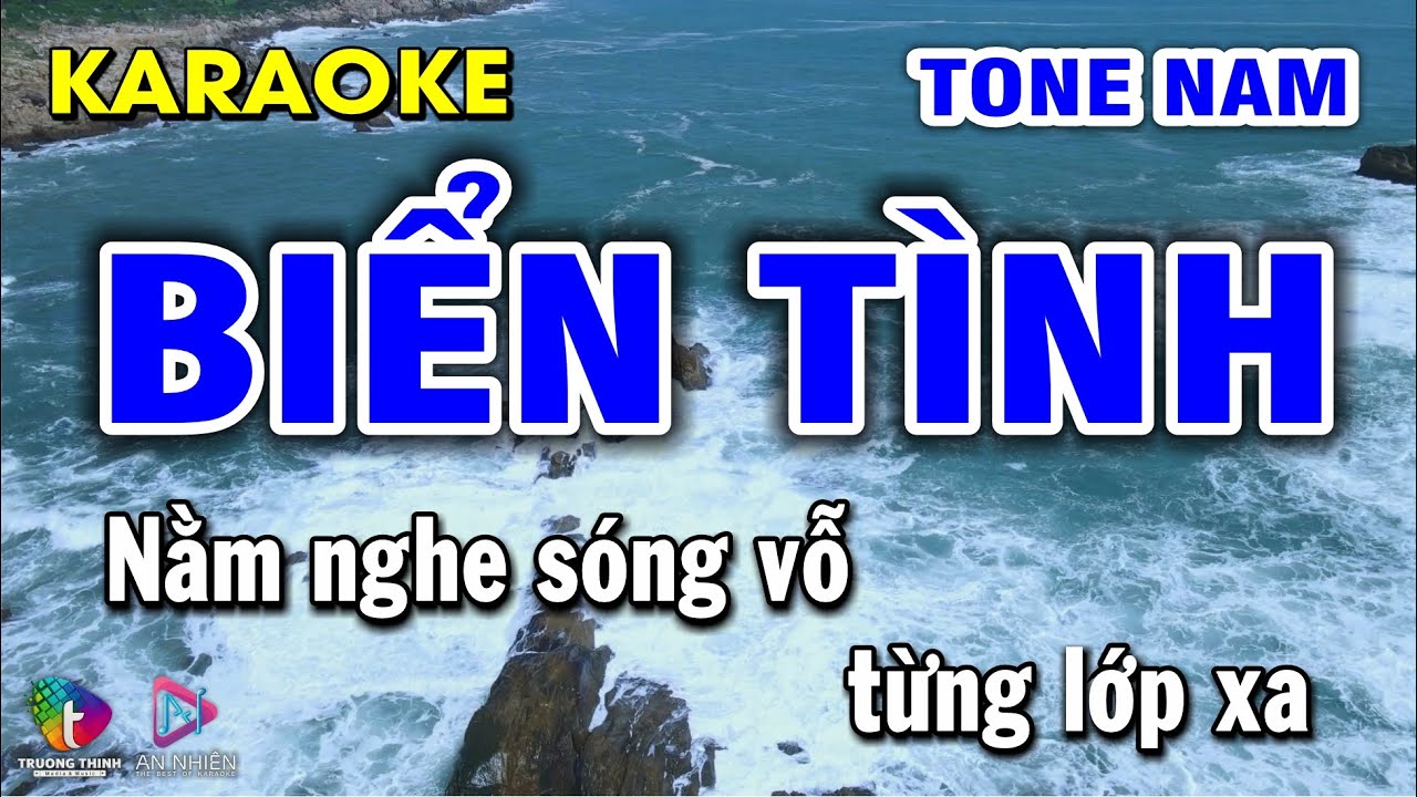 Karaoke Biển Tình - Tone Nam | Beat Hay Nhạc Sống | An Nhiên Karaoke ♫