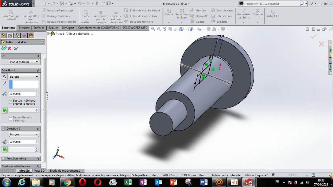 SOLIDWORKS Tutourial : Vilebrequin