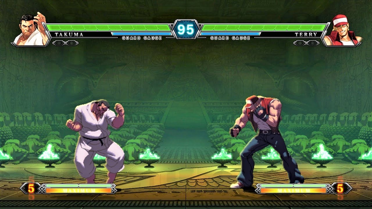 Takuma Sakazaki vs Terry Bogard (Hardest AI) - KOF XIII