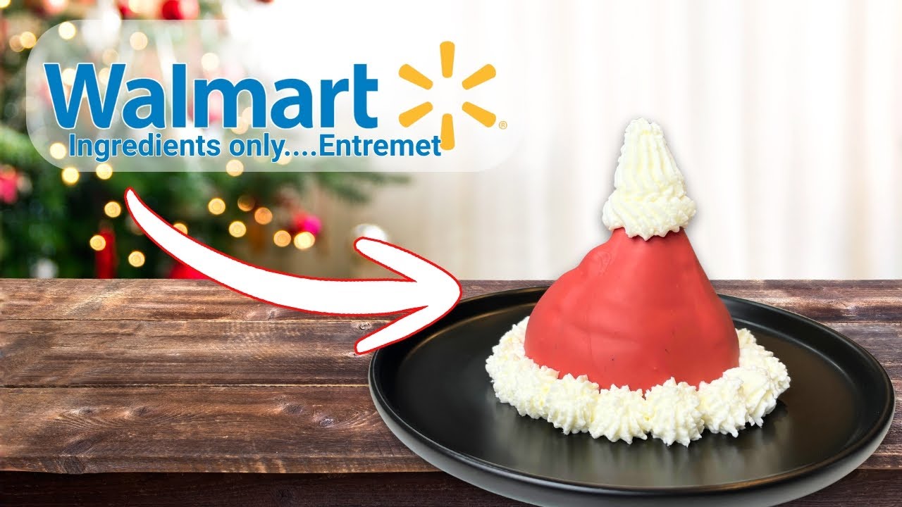 Walmart Santa Hat Dessert | Chocolate Orange Holiday Dessert