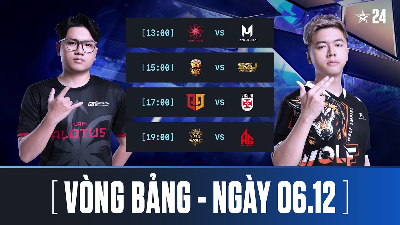 🏆UM vs TAL - 3BL vs SGJ - Q9 vs SV - AG vs WOF | VÒNG BẢNG CFS 2024 GRAND FINALS - NGÀY 6/12/2024
